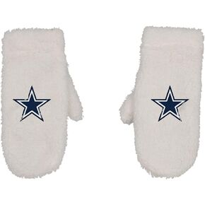 NFL Dallas Cowboys Unisex Infant Shearling Mittens, White, INFANT