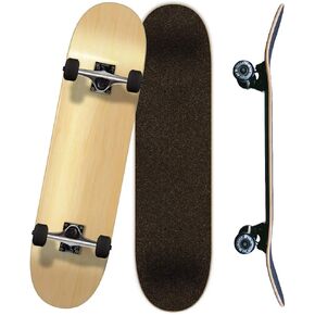 Yocaher Pro Skateboards Blank, Checker, Camo Professional Complete Skateboard 7.75" w/ 7Ply Maple Deck, Aluminum Alloy Truck, ABEC-9 Bearing, 54mm Skateboard Wheels, Concave Cruiser Trick Skateboard