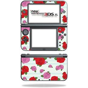 MightySkins Skin Compatible with New Nintendo 3DS XL (2015) Cover wrap Sticker Skins Roses