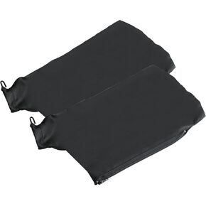 1-1/2" Dust Ports Miter Saw Dust Collector Bag for Dewalt Ryobi Makita 7-1/4", 8-1/2" Miter Saw, Hook and Loop Dust Bag w/Zipper, Wired Adjustable Stand Miter Saw Accessories (2 PACK)
