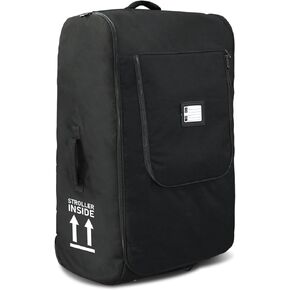 Travel Bag Compatible With UPPAbaby Vista, Vista V2, Cruz, & Cruz V2, Padded Waterproof Stroller Bag with Exposed Wheels for Effortless Airplane Travel