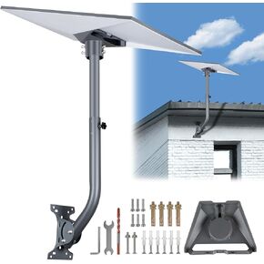 Adjustable Starlink Gen 3 Mount, Starlink Mounting Kit Gen 3,Starlink roof Mount for Starlink Internet Kit Satellite,Starlink Long Wall Mount with Starlink Gen 3 Pipe Adapter