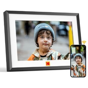 KODAK Digital Picture Frame with WiFi 10.1 inch 1280x800 IPS HD Touch Screen, 32GB Storage Auto-Rotate Wall Mountable Easy Share Photos or Videos, Christmas Birthday for Women