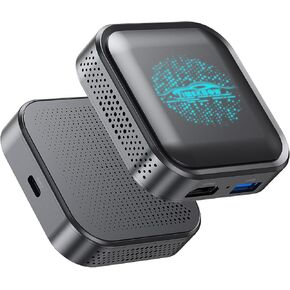 محول CarPlay/Android التلقائي AI Box 2.0 مع Netflix YouTube Tiktok، ترقية محول LED اللاسلكي Android Auto HDMI Dongle للهاتف إلى Miracast/بث الوسائط إلى السيارة/التلفزيون in Kuwait