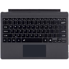 Type Cover for Microsoft Surface Pro 7 Plus/Pro 7 / Pro 6 / Pro 5 / Pro 4 / Pro 3, 12.3 inch, Ultra-Slim Wireless Tablet Keyboard with Multi Touchpad Bluetooch (Ice Blue with Backlit)