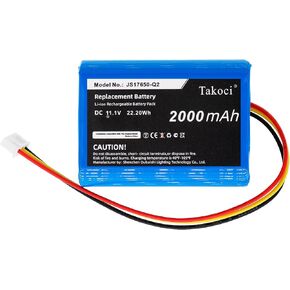 Replacement Battery Compatible with AWSBT10, AWSBT10BK, AWSEE3, AWSEE3BK, Pasadena, Santa Clara,fits Part No JS17650-Q2, 11.1V 2000mAh / 22.20Wh
