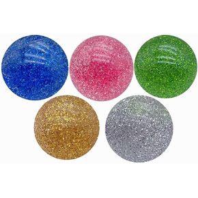Large Bouncy Ball 45mm for Kids Glitter Bounce Balls Party Favors Super Bouncy Balls Gift for Kids Rubber Super Bounce Balls Large for Birthday, Prizes, Gifts