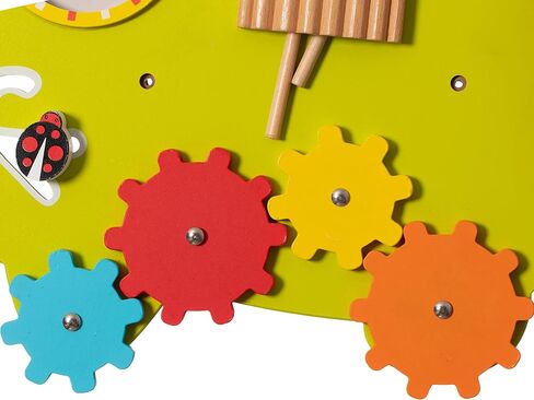 Wooden Alligator Sensory Wall Mounted Learning Activity Center for Playroom, Nursery, Preschool, and Doctors' Office in Saudi Arabia