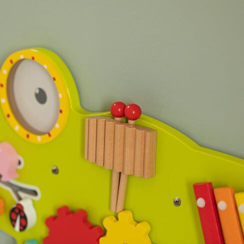 Wooden Alligator Sensory Wall Mounted Learning Activity Center for Playroom, Nursery, Preschool, and Doctors' Office in Saudi Arabia