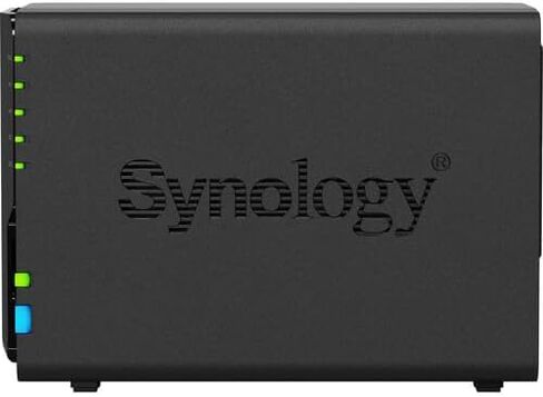 Synology DS224 2-Bay Diskstation NAS، Intel Celeron J4125 4-Core 2.0 جيجا هرتز، 8 جيجا بايت DDR4 رام، 8 تيرابايت تخزين، 2xRJ-45 1 جيجابت LAN-Port، 2 x 3.5/2.5 بوصة SATA HDD/SSD Drive Bays in Kuwait