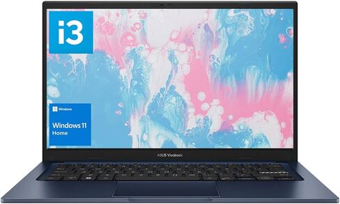 كمبيوتر محمول ASUS Vivobook، شاشة FHD مقاس 14 بوصة، i3-1215U، ذاكرة الوصول العشوائي 16 جيجابايت، 512 جيجابايت SSD، Wi-Fi 6، HDMI، كاميرا ويب، لوحة اللمس، Windows 11 Home، أزرق in Saudi Arabia