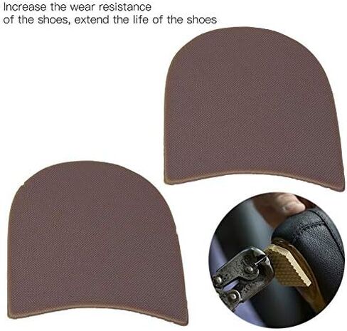 HEEPDD Rubber Manual Shoes Repairing Tool Anti Skid Heelpiece Silent Fixing Sole for Repair Leather Shoes(Cowhells Color) Heel Cushions & Cups in Saudi Arabia