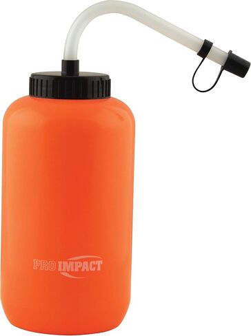 Pro Impact Squeezable Water Bottle Bendable Long Straw - LDPE BPA Free Plastic - Hydration for Baseball Hockey Gym MMA Yoga Boxing Cycling Softball Football Lacrosse (35.5 Oz.) in Saudi Arabia