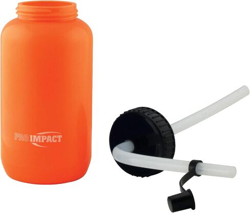 Pro Impact Squeezable Water Bottle Bendable Long Straw - LDPE BPA Free Plastic - Hydration for Baseball Hockey Gym MMA Yoga Boxing Cycling Softball Football Lacrosse (35.5 Oz.) in Saudi Arabia