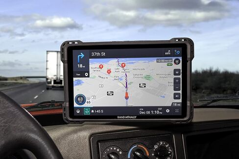Rand McNally TND 1050 ملاح شاحنة GPS مقاس 10 بوصة، شاشة سهلة القراءة، توجيه شاحنة مخصص، ملاحة Rand، وواقي قابل للإزالة، أسود in Kuwait