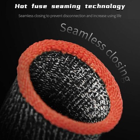 1Pair Black Finger Cover Breathable Game Controller Finger Sleeve for Sweat Proof Non-Scratch for Touch Screen Gaming Thumb Glo Crystal Mud Gaming Accessories(ZS482) in Saudi Arabia