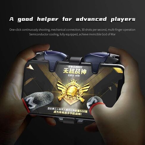 1Pair Black Finger Cover Breathable Game Controller Finger Sleeve for Sweat Proof Non-Scratch for Touch Screen Gaming Thumb Glo Crystal Mud Gaming Accessories(ZS482) in Saudi Arabia