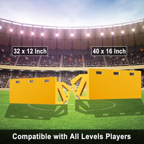 𝙉𝙀𝙒 3-in-1 Soccer Rebounder Board, 3-Angles Bounce Back Rebound Wall, 32 x 12 Inch Foldable Soccer Goal Training Equipment, Soccer Shooting Practice Trainer Gift for Athletes & Goalkeeper in Saudi Arabia