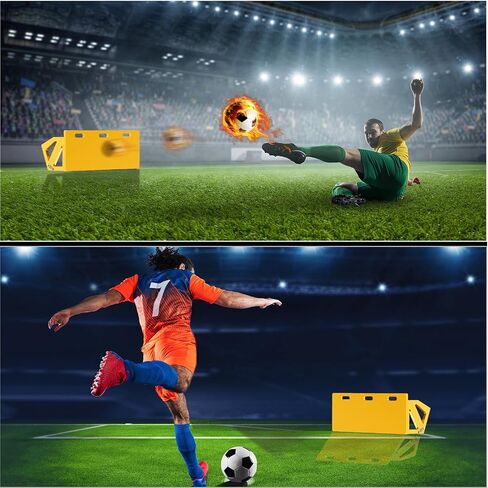 𝙉𝙀𝙒 3-in-1 Soccer Rebounder Board, 3-Angles Bounce Back Rebound Wall, 32 x 12 Inch Foldable Soccer Goal Training Equipment, Soccer Shooting Practice Trainer Gift for Athletes & Goalkeeper in Saudi Arabia
