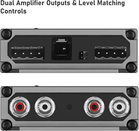 Recoil PLO2 محول إخراج خط ثنائي القناة مع تقنية تعزيز الجهير مع مقبض جهير عن بعد وفولتميتر in Kuwait