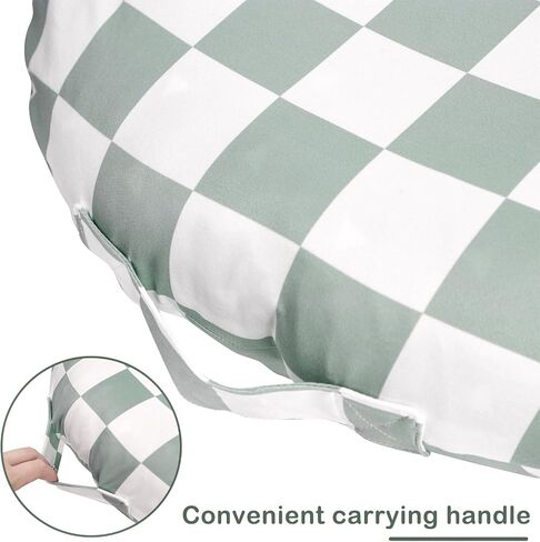Newborn Lounger Cover Removable Cover Ultra Soft Comfortable Lounger Slipcover Removable Cover for Infant Lounger Pillow, Light Brown Checkerboard (Lounger Pillow Not Included) in Saudi Arabia
