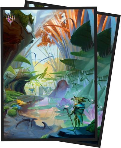 Ultra Pro - Magic The Gathering: Bloomburrow 100ct Deck Protector® MTG Sleeves Featuring Season Lands: Forest Summer, Protect and Store MTG Cards, Standard Size Card Sleeves in Saudi Arabia