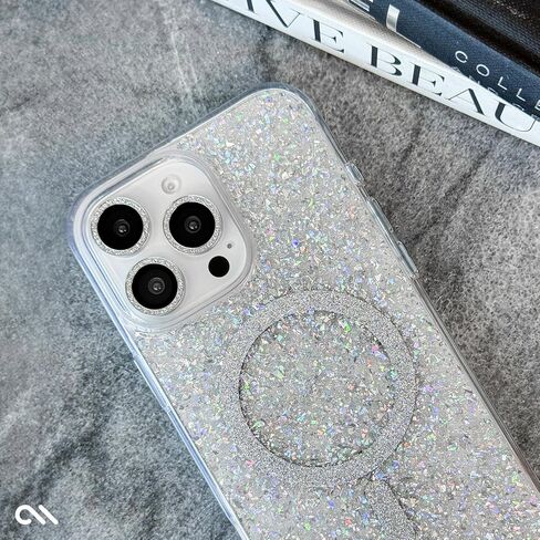 Case-Mate Camera Lens Protector with Aluminum Twinkle Rings for iPhone 16 Pro Max/iPhone 16 Pro - Double Tempered Glass, Anti-Scratch - Ultra HD View with Night Shooting, Case Friendly, Easy Install in Saudi Arabia