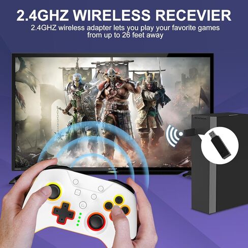 وحدة تحكم Xbox One، وحدة تحكم Xbox اللاسلكية مع ضوء RGB LED، وحدة تحكم Xbox One اللاسلكية لأجهزة Xbox One، Xbox Series X/S، Xbox One X/S، لوحة التحكم عن بعد مع محول لاسلكي 2.4 جيجا، ومقبس صوت 3.5 ملم in Kuwait