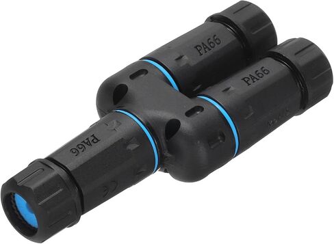 MECCANIXITY Waterproof RJ45 Coupler, Female to Female 1 in 2 Out Splitter Waterproof IP68 Ethernet Outdoor LAN Cable Connector for Cat5/Cat5e/Cat6/Cat7/Cat8 in Saudi Arabia