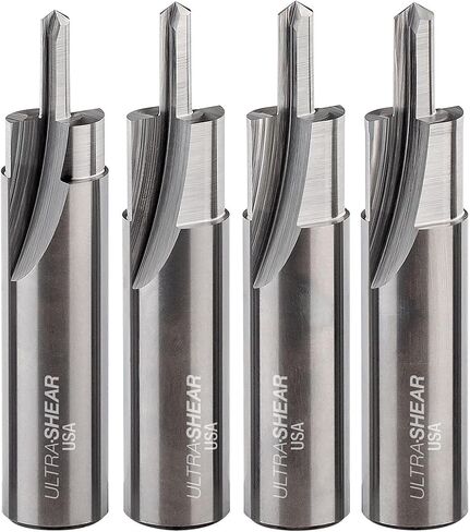 Counterbore Slotting Router Bits, 4 Piece Set, 2 FL, USA Made, Solid Carbide, Great for Making Screw Blocks - US5CB-4PC in Saudi Arabia