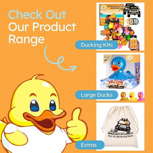 Rubber Ducks - 30 Piece Bulk Pack for Bath, Pool, Party, Cruise, Jeep Ducking, Decoration & More - Small Assorted Funny Toy Duckies with Gift Box in Kuwait
