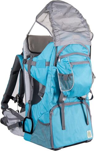 Baby Backpack Carrier, Safe Toddler Hiking Backpack Carrier Camping Child Carriers with Rain Cover Child Kid Sun Shade Large Storage Insulated Pocket, Adjustable Padded Child Seat in Saudi Arabia