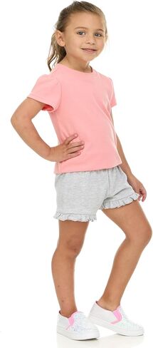 مجموعة من 5 شورتات للفتيات للأطفال والرضع من Cudlie - مزيج قطني مريح، سهل الارتداء، خزانة ملابس رائعة وأساسية in Kuwait