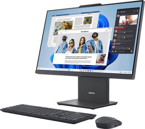 Lenovo IdeaCentre AIO 24" FHD IPS All-in-One Computer, 13th Gen Intel Processor up to 4.4 GHz, 32GB DDR5 RAM, 1TB PCIe SSD, Wi-Fi 6, USB-C, Wireless KB&Mouse,HDMI in&Out, Windows 11 in Saudi Arabia