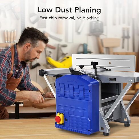 Power Benchtop Planer, 1250W Powerful Benchtop Planer with Low Noise for both Hard & Soft Wood Planing & Thicknessing in Saudi Arabia