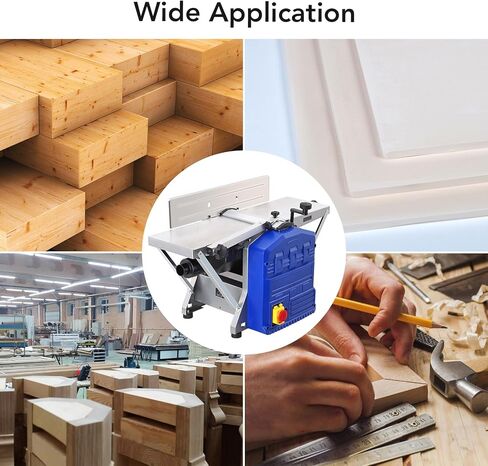 Power Benchtop Planer, 1250W Powerful Benchtop Planer with Low Noise for both Hard & Soft Wood Planing & Thicknessing in Saudi Arabia