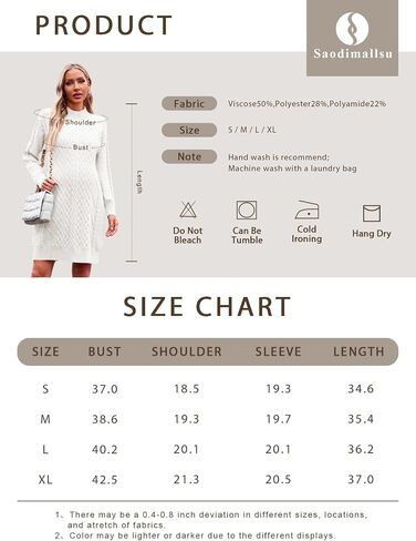 Saodimallsu المرأة سترة الأمومة فستان كابل متماسكة مثير Bodycon طاقم الرقبة طويلة الأكمام الخريف البلوزات الصغيرة فساتين in Saudi Arabia