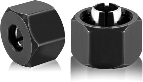 2610008122 كوليت جهاز التوجيه ذاتي التحرير 1/4 بوصة لبوش PR20EVS، قطع بديلة تناسب جهاز التوجيه بوش كولت، ملحقات جهاز التوجيه كوليت تشاك لجهاز التوجيه، مجموعة كوليت جهاز التوجيه (2 حزمة) in Kuwait