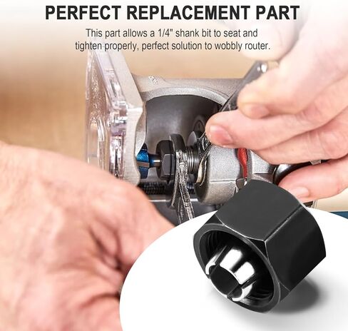 2610008122 كوليت جهاز التوجيه ذاتي التحرير 1/4 بوصة لبوش PR20EVS، قطع بديلة تناسب جهاز التوجيه بوش كولت، ملحقات جهاز التوجيه كوليت تشاك لجهاز التوجيه، مجموعة كوليت جهاز التوجيه (2 حزمة) in Kuwait