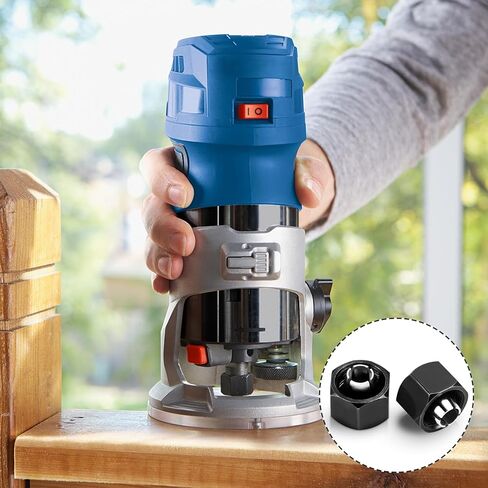 2610008122 كوليت جهاز التوجيه ذاتي التحرير 1/4 بوصة لبوش PR20EVS، قطع بديلة تناسب جهاز التوجيه بوش كولت، ملحقات جهاز التوجيه كوليت تشاك لجهاز التوجيه، مجموعة كوليت جهاز التوجيه (2 حزمة) in Kuwait