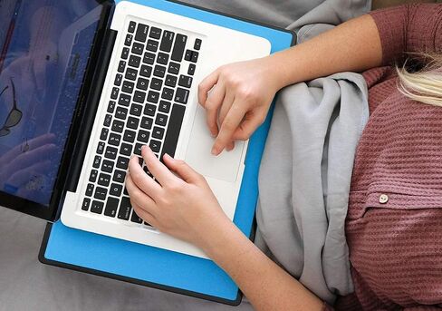 DefenderPad Laptop EMF Radiation Blocking & Heat Shield by DefenderShield - EMF Blocker Lap Pad Computer Lapdesk Compatible with up to 17" Laptop, Chromebook, MacBook (Blue) in Kuwait