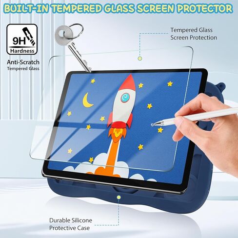 Coolden for iPad 9th/8th/7th Generation Case for Kids iPad 10.2 Case with Screen Protector Shoulder Strap Kickstand Cute Astronaut Heavy Duty Protective Cover for iPad Case 9th Generation 10.2 Inch in Kuwait