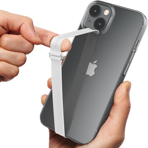 Sinjimoru C-Shaped Clip Finger Phone Grip, Silicone Mobile Phone Strap for Phone Case with Clip as Phone Loop Holder for iPhone Case & Samsung Phone. Sinji Loop Clip Black 210 in Saudi Arabia