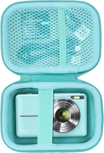 Storage Case Compatible with CAMKORY/VAHOIALD/AiTechny/KODAK/Lecran Digital Camera Kids Digital Point Shoot Camera (Green Case) in Saudi Arabia