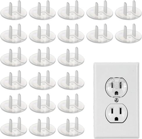 50 Pack Outlet Covers Baby Proofing Clear Outlet Covers Baby Safety Outlet Plug Covers Safe & Secure Electric Plug Protectors Sturdy Childproof Socket Covers for Home & Office in Kuwait