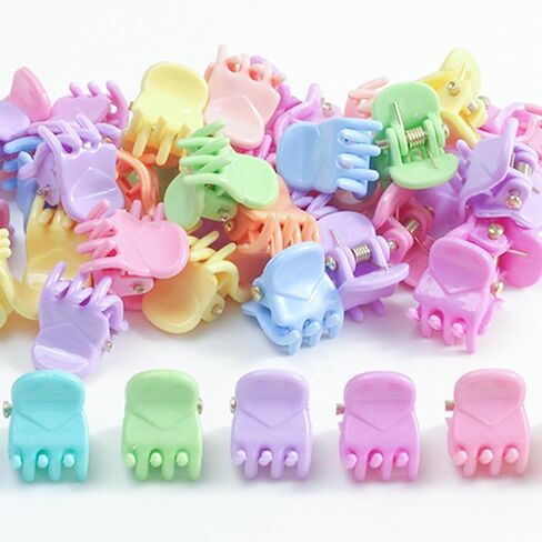 100 قطعة من مشابك الشعر الصغيرة للفتيات، مشابك مخالب صغيرة للنساء، مشابك مخالب صغيرة من البلاستيك الأسود مقاس 1 سم للأطفال، إكسسوارات شعر للنساء، مشابك شعر غير قابلة للانزلاق، مصممة للشعر الرقيق أو السميك، هدية جيدة in Kuwait