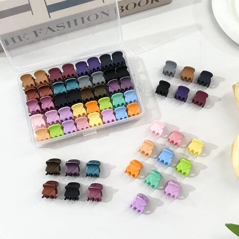 100 قطعة من مشابك الشعر الصغيرة للفتيات، مشابك مخالب صغيرة للنساء، مشابك مخالب صغيرة من البلاستيك الأسود مقاس 1 سم للأطفال، إكسسوارات شعر للنساء، مشابك شعر غير قابلة للانزلاق، مصممة للشعر الرقيق أو السميك، هدية جيدة in Kuwait