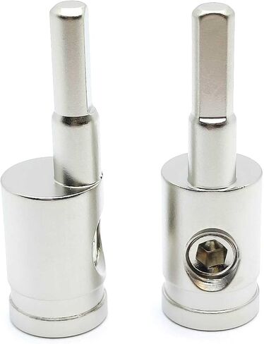 Terminal Connector Brass with Gold Plated 4 to 6 Gauge Amp Input Reducers for 4-6 Gauge Wire 4Pcs, Golden in Saudi Arabia