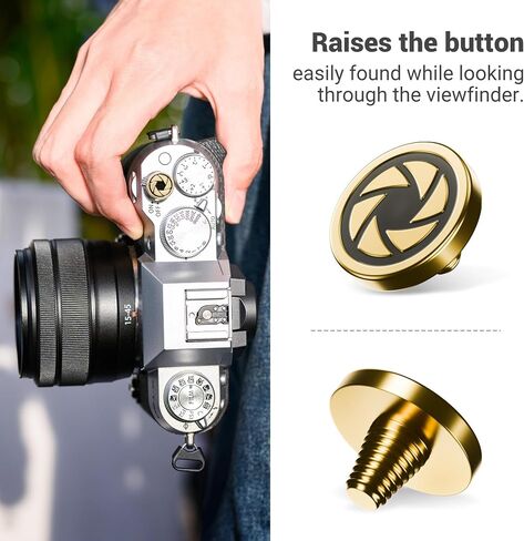 JJC Soft Shutter Release Button Fujifilm X100VI XT50 XM5, Mountain Pattern | for Fuji Fujifilm X-M5 X-T5 X-T4 X-T50 X-T30 III II X-PRO3 X00VI X100V X-E5 X-E4 X Half Leica Q3 M9 Sony RX10 IV Nikon Zf Df in Saudi Arabia