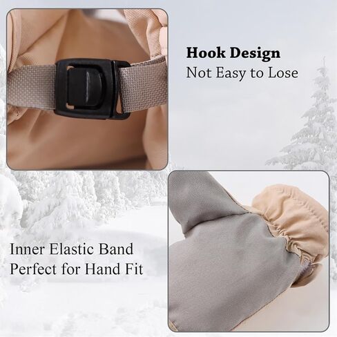 Toddler Winter Gloves Waterproof Baby Boys Mittens Fleece Girls Snow Gloves for Infant Kids Unisex Ski 6M-5T in Saudi Arabia